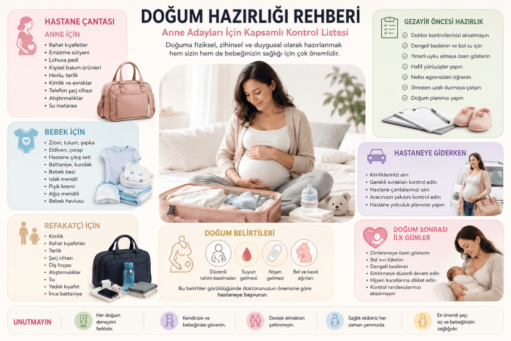 Anne Doğum Öncesinde Ne Yapmalı, Hastane Çantasına Neler Almalı