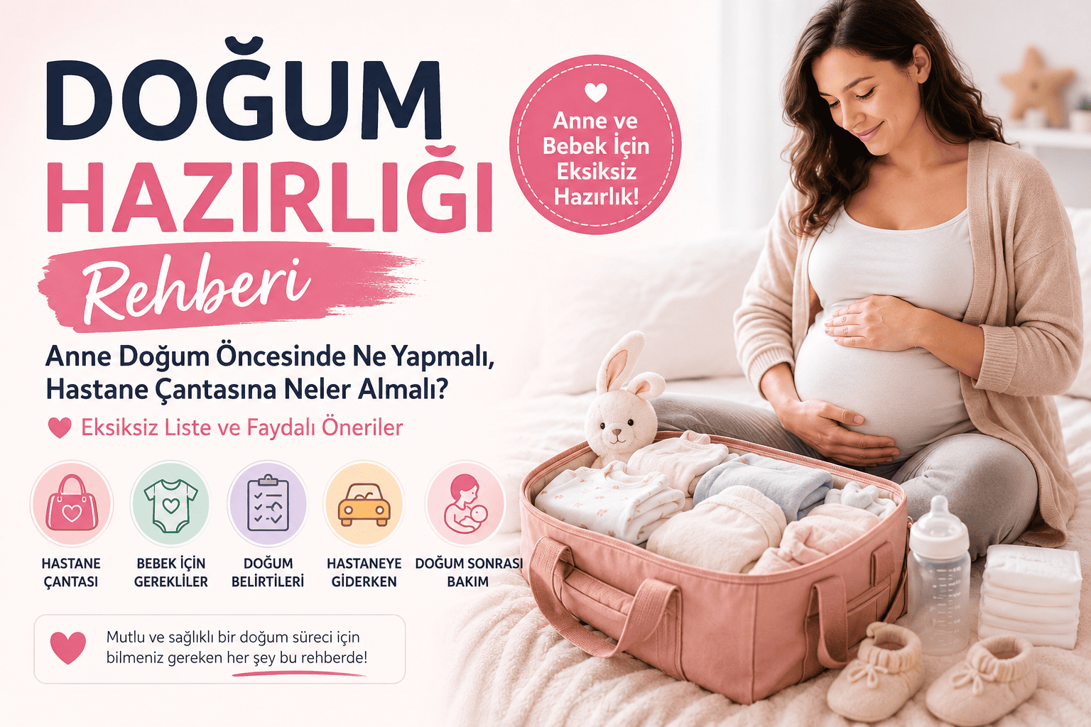 Anne Doğum Öncesinde Ne Yapmalı, Hastane Çantasına Neler Almalı?