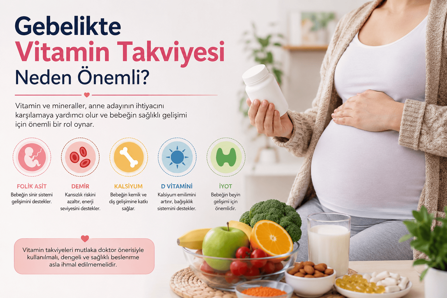 Gebelikte Vitamin Takviyesi Neden Önemli